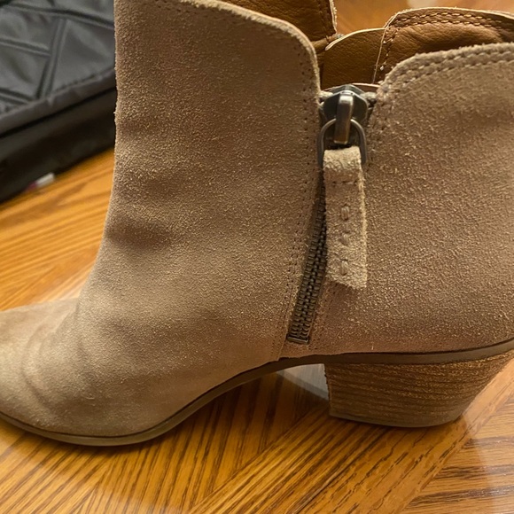 Frye Tan Suede Ankle Boots - Picture 6 of 10